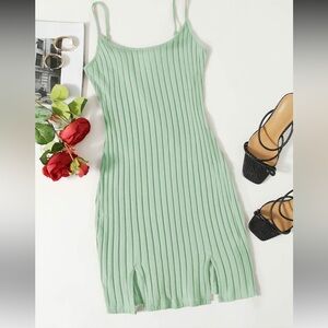 Light green mini dress